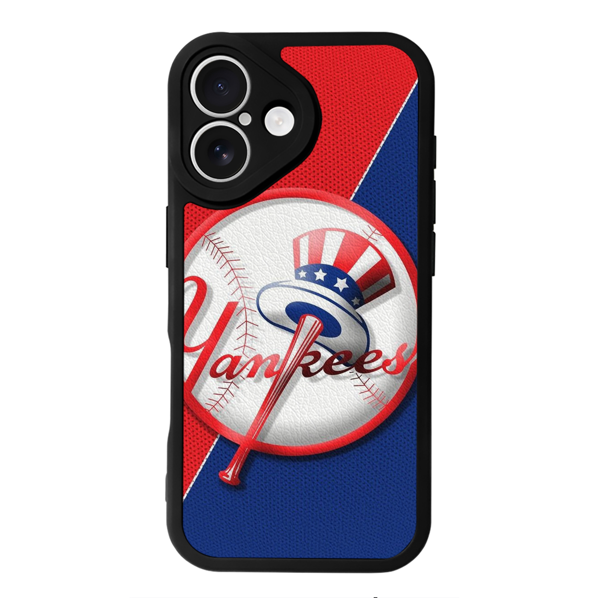 New York Yankees 148 IPhone 16 Silicone Leather Case – UV Print, Lambskin Texture – Perfect Fit, Wireless Charging Compatible, Scratch Resistant, Precise Cutouts – Stylish Protection For IPhone 16